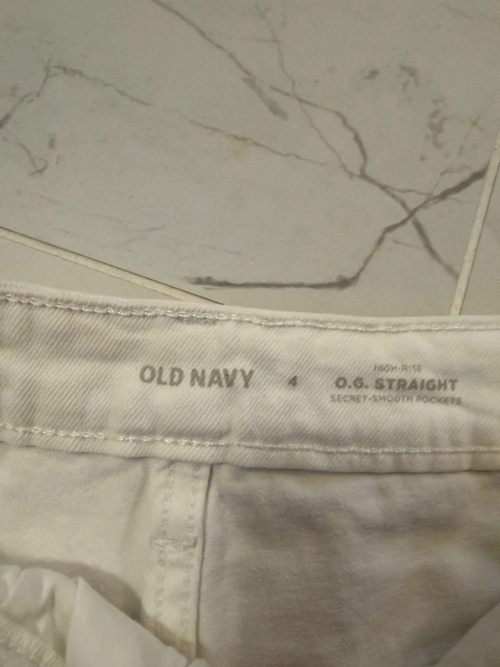 Old Navy White Denim Cutoff Shorts